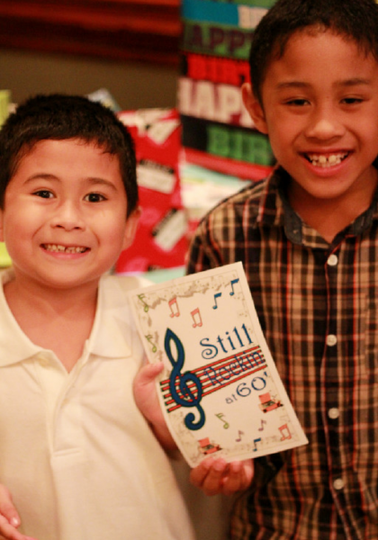 Jarred and Eric, at the birthday party!