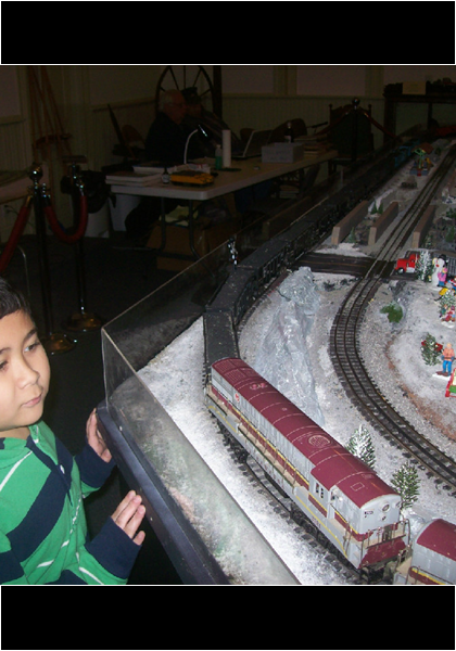 In January 2014, I took Jarred to see the model trains at the Bedford Museum in Bedford, Va!