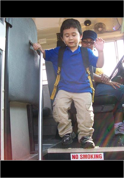 Jarred's bus driver, Ms. Dee!