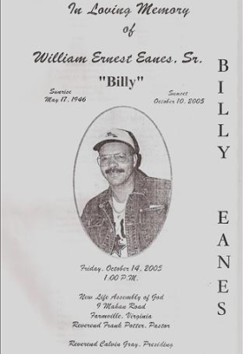 William "Billy" Eanes, Ernist Disco, Captain Seas Resturant & Sportsbar!