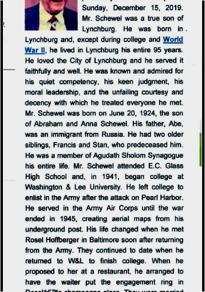 Elliot Schewel-obituary