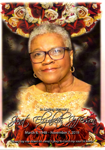 Janet Elizabeth Fore Jefferson DHS-'67