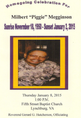 Milbert "Piggie" Megginson DHS-'69