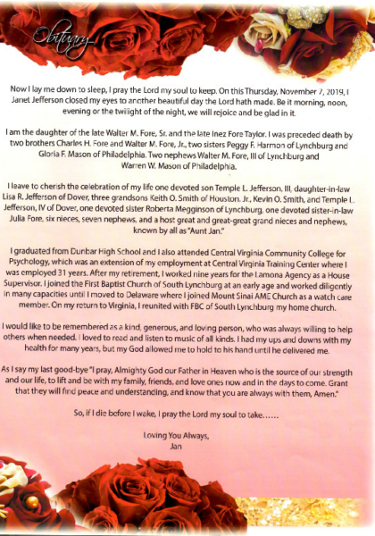 Janet Elizabeth Fore Jefferson-obituary
