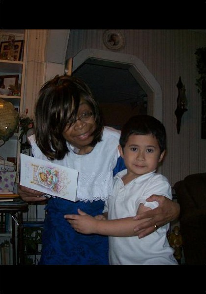 Bringing a get-well card to his teacher Ms. Patricia Leggs Holmes DHS-'65! She passed away on December 20th, 2011.