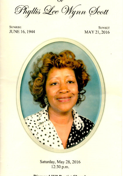 Phyllis Lee Wynn Scott-DHS-'62
