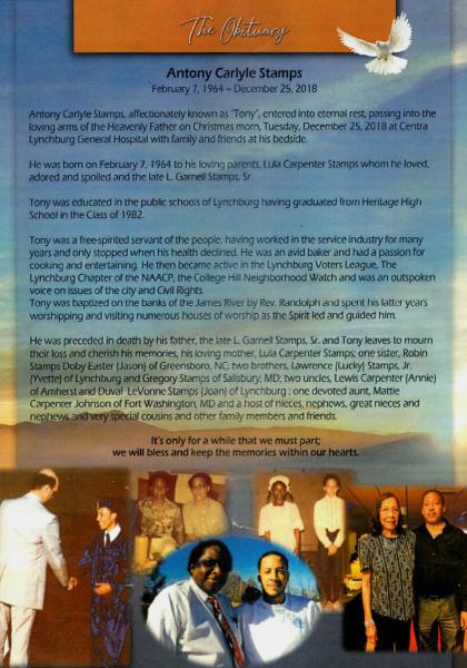 Anthony "Tony" Stamps-obituary