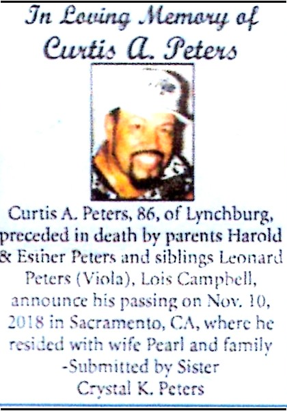 Curtis A. Peters-obituary