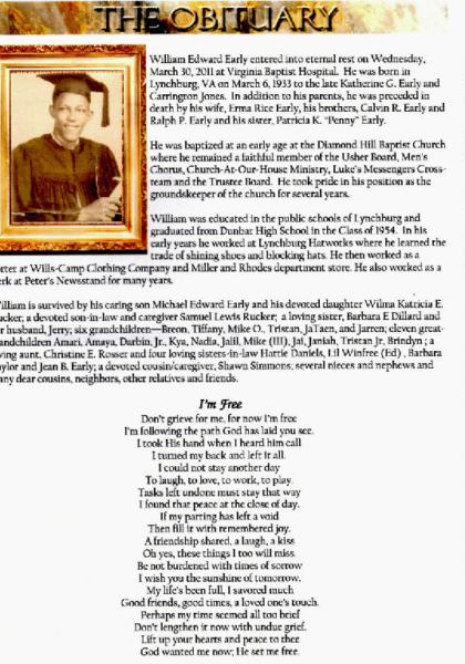 William Edward Early-obituary