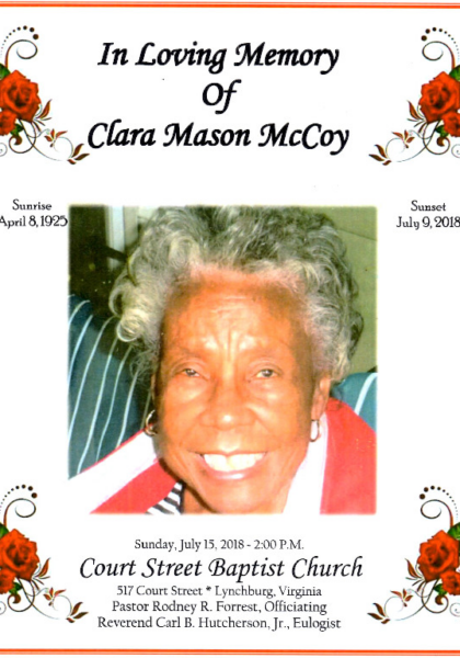 Clara Mason McCoy