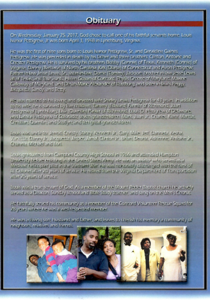 Lewis Ivanor Pettigrew-obituary