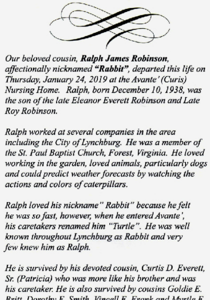 Ralph Robinson-obituary