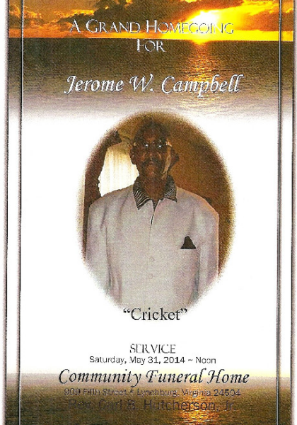 Jerome "Cricket" Campbell