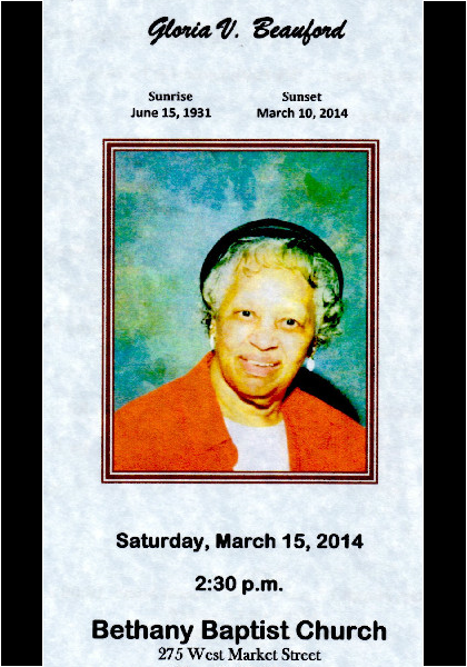 Gloria V. Beauford DHS-'48