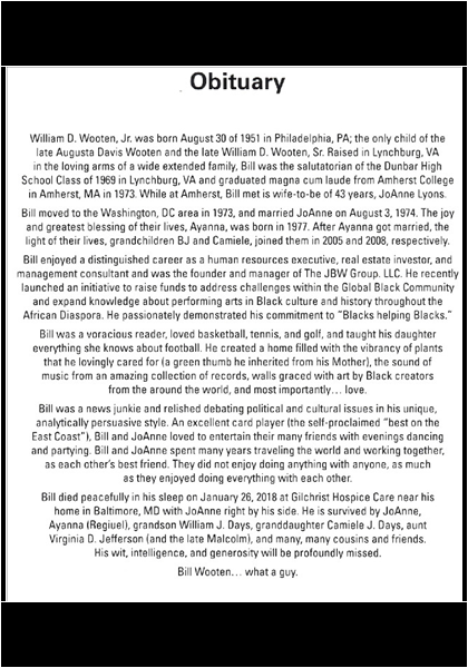 William "Billy" Daniel Wooten-obituary