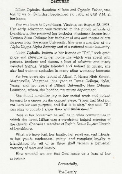 Lillian "Baby Doll" Fisher Montgomery-obituary