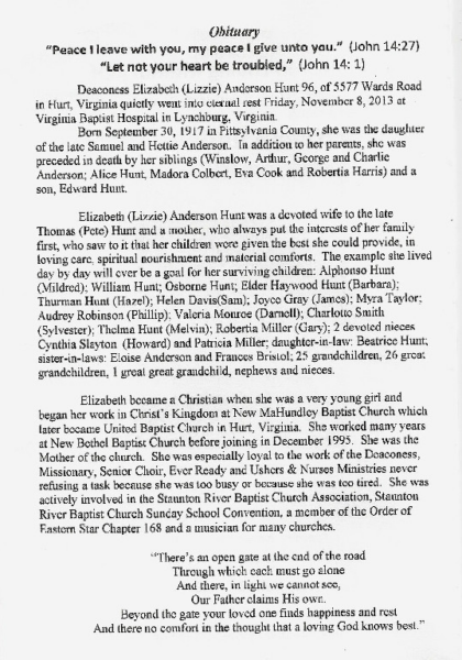 Elizabeth Anderson Hunt-obituary