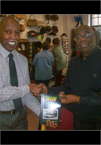 At the Heritage Connection Gift Shop, during a book signing for "Three more on Tin," here are DeBois Miller and Ronnie Shoultz! This event happened on MLK day 2017! At the Heritage Connection Gift Shop, during a book signing for "Three more on Tin," here are DeBois Miller and Ronnie Shoultz! This event happened on MLK day 2017!