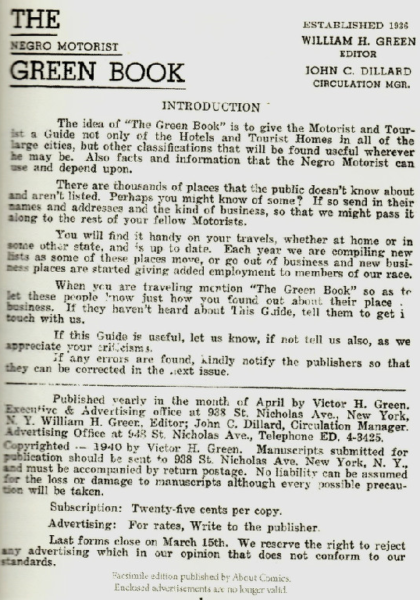 Introduction to the Green Book!