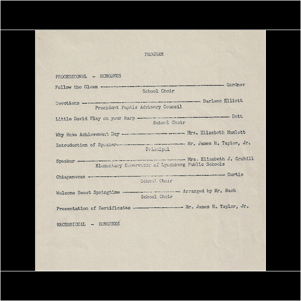 Achievement Day-1961