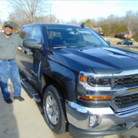 Raymond Riley, my neighbor and his Chevy Silverado!