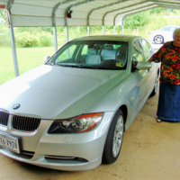 I dropped by to visit Ms. Jacquelyn H. Taliaferro, DHS Math, Algebra, Trigonometry Teacher supreme! To us, she will always be Ms. Early! Here is her 3-series BMW, but she says that she misses her Lincoln!