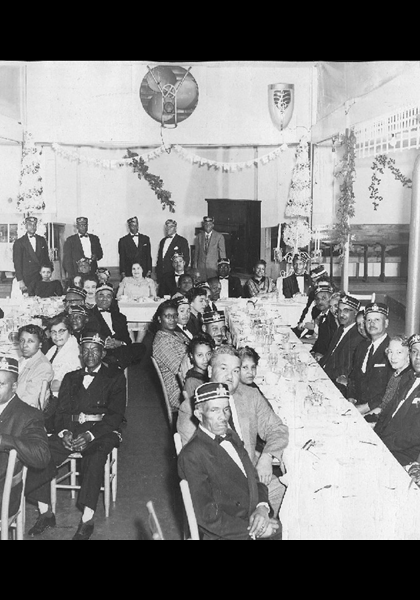 Guessing, maybe a Lodge, dinner/meeting?