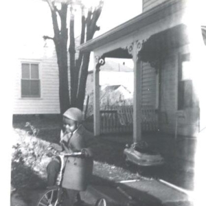 My tricycle & car, I think it was a Buick! (1955)