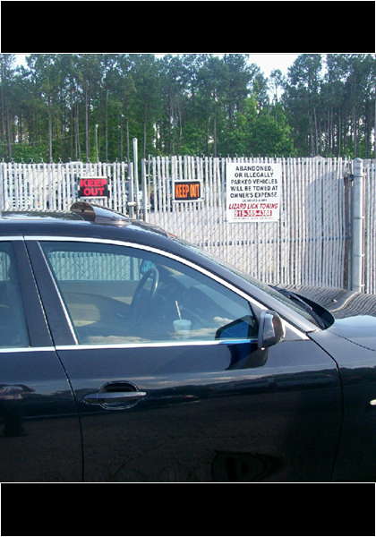 I think that I better leave now before my car ends up in the pen... I think that I better leave now before my car ends up in the pen...