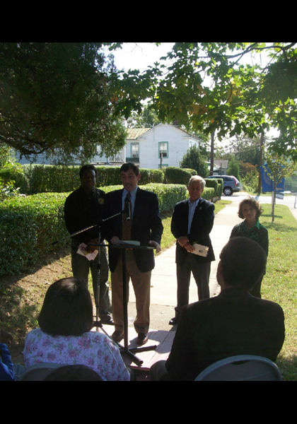 The Mayor of Lynchburg Michael Gillette, and a few Lynchburg City Council members, including Caesar Johnson!