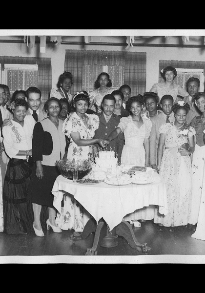 A birthday party...see anybody you know? Help me out here?