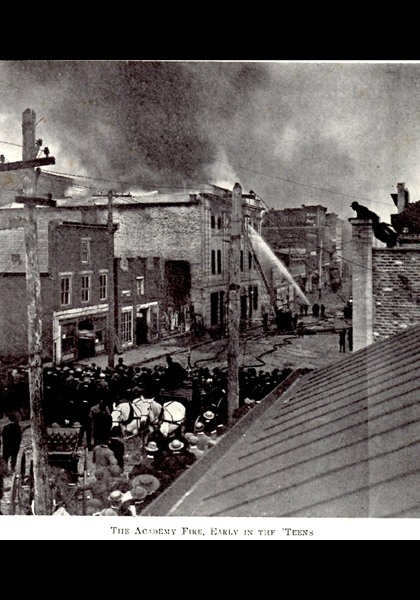 Fire at the Academy Theater!