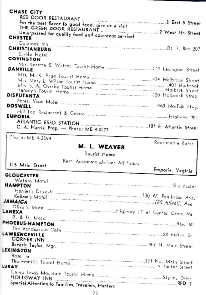 1959 Green Book! 1959 Green Book!