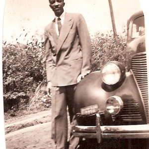 I recently found this shot of my Dad! I looked in a few books and I think this is a '39 Chevy? Somebody help me out here?