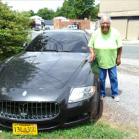 LOOK OUT! Odessa Hubbard DHS-'69, cruzing around Lynchburg in her Maserati....oh...wait.....this is her Son Quincy's