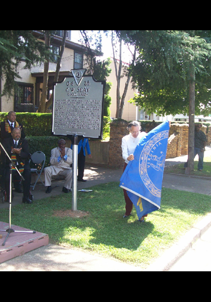 The unveiling, Carolyn Brown!