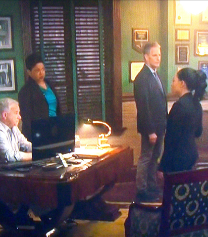 Here he is as Judge Dorsey, (seated left) on a recent episode of "ncis, new orleans!" Here he is as Judge Dorsey, (seated left) on a recent episode of "ncis, new orleans!"
