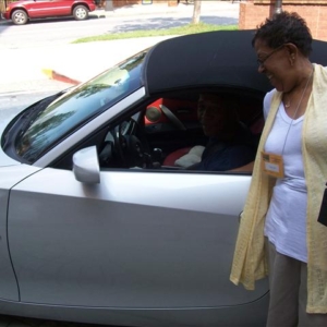 Arriving to the DHS All-Dunbar class-reunion in a BMW-Z4, Randolph Austin DHS-'66, Peggy Austin DHS-'65! We all remember the Black Moses group and Riverside Park back in the day!