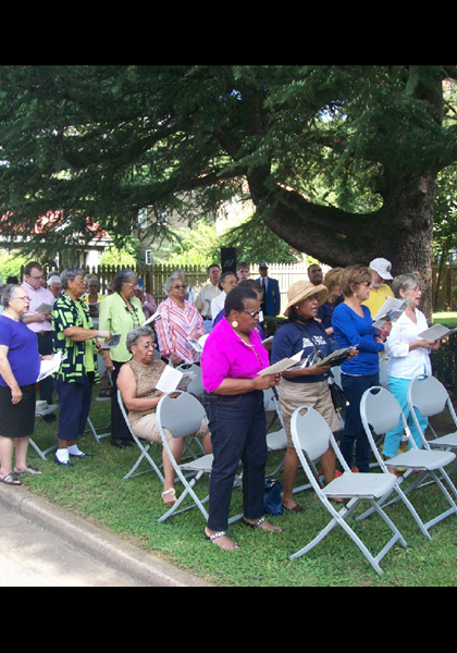 A captive audience showed up for the historic event!