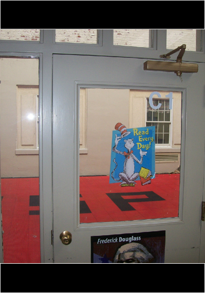 Remember those outdoor spaces all around Payne? Now they are a small play area accessable by a door!