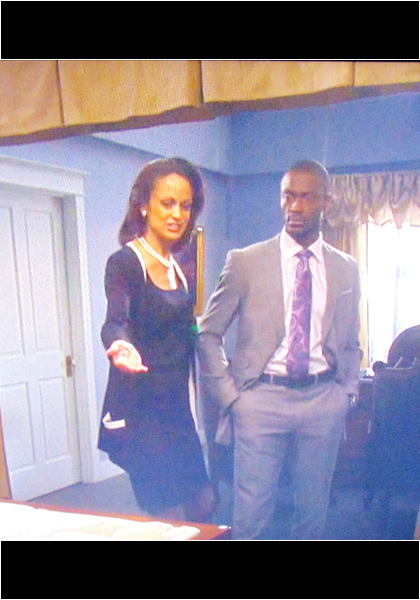 Here is Ms. Tibbs on the tv series "Leverage, playing a crooked funeral director!"