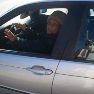 the late Anne Chambers Pinn fmr. DHS teacher in her 328i BMW!