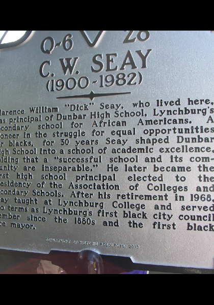 The C. W. Seay marker!