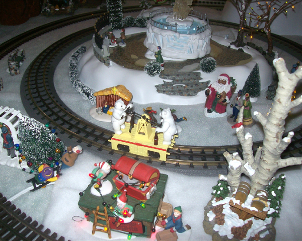 Two polar bears, on a handcar, going in circles! Two polar bears, on a handcar, going in circles!