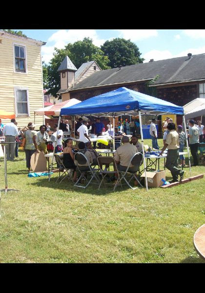 The festival was behind the old Hamilton's Store!