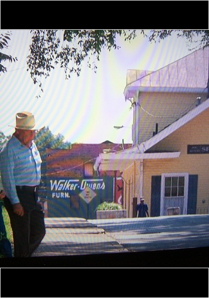 The chief and Mosley walking in "mosley's lot!"